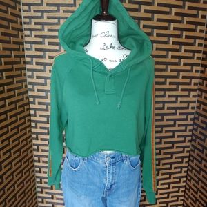 Forever 21 Cropped 90's Hoodie Pullover Sweatshirt Sz: M